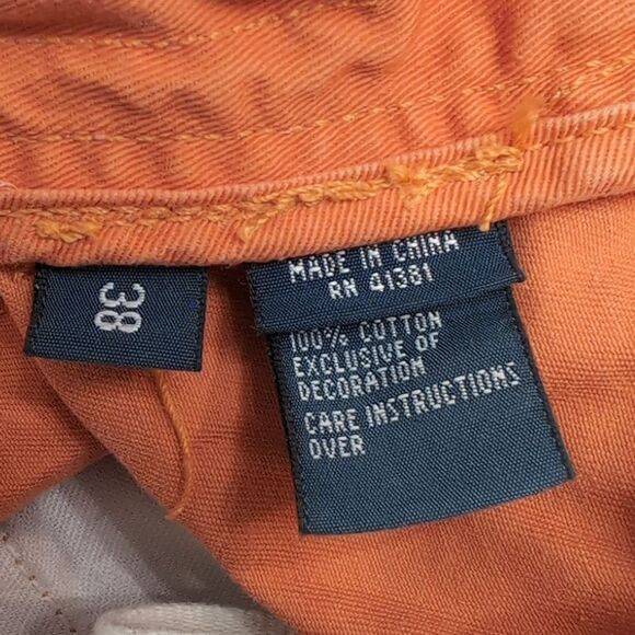 Polo Ralph Lauren Relaxed Fit Orange Chino Shorts Sz 38 NWT - Picture 5 of 11